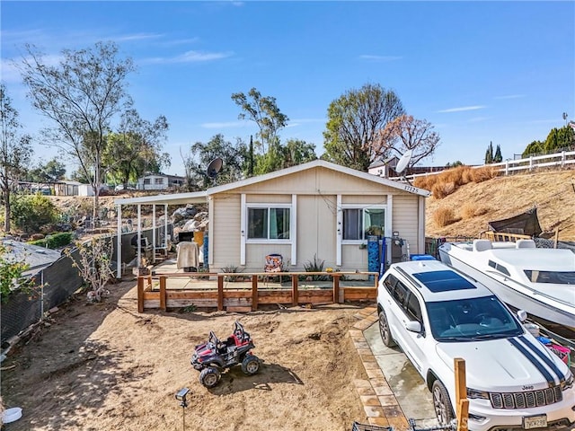 view of front of home