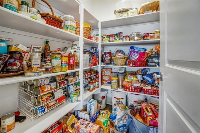 view of pantry