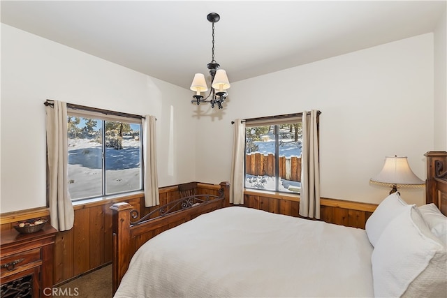 46727 Minnow, Big Bear City, CA 92314 - bedroom with a chandelier