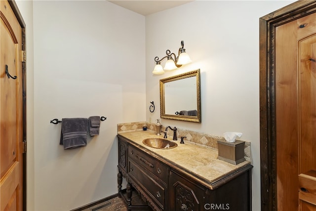 bathroom featuring vanity