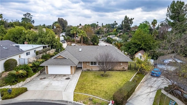 birds eye view of property