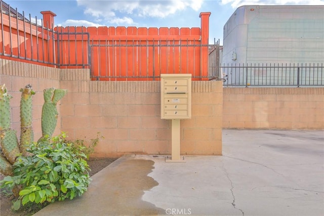 exterior space with mail boxes