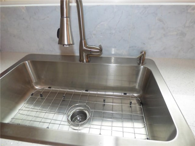 interior details with sink