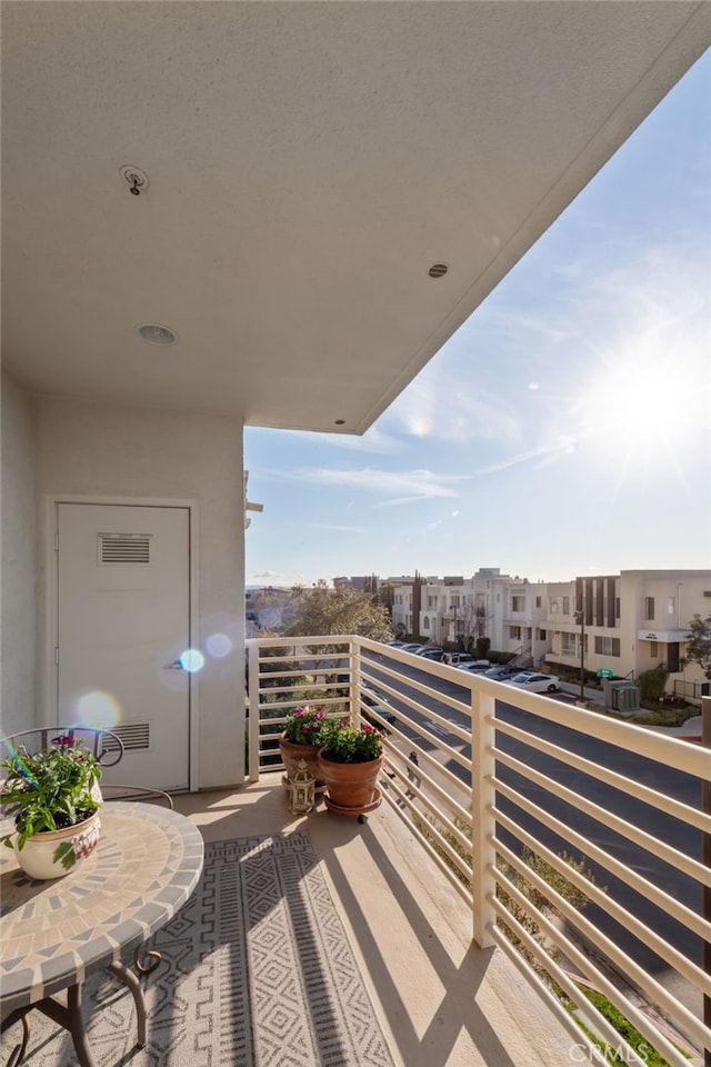 view of balcony