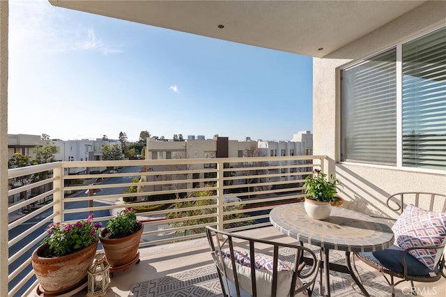 view of balcony