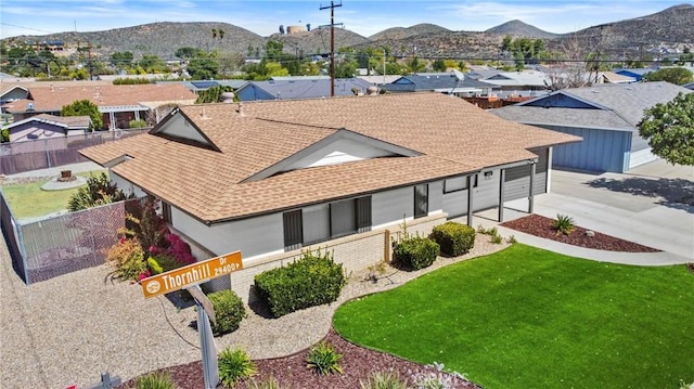 29460 Thornhill, Menifee, CA 92586 - drone / aerial view with a mountain view and a residential view