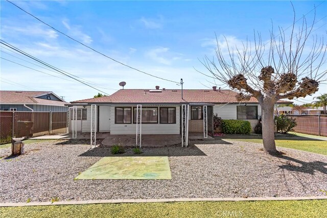 29460 Thornhill, Menifee, CA 92586 - single story home with a shingled roof, fence, and a patio