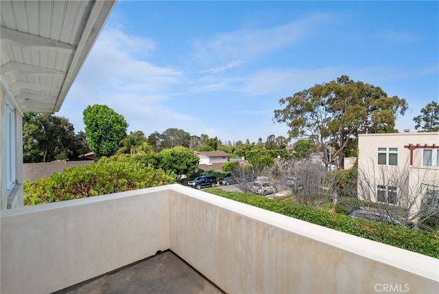 view of balcony