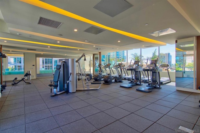 view of exercise room