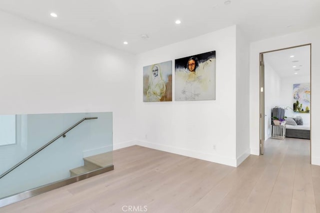 interior space featuring light hardwood / wood-style flooring