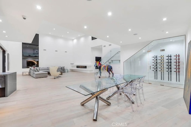 interior space featuring light hardwood / wood-style flooring