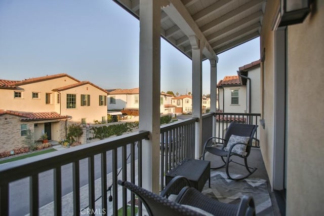 view of balcony