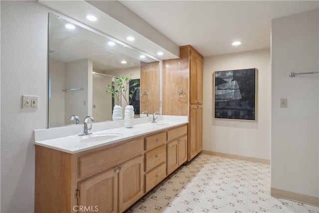 bathroom with vanity