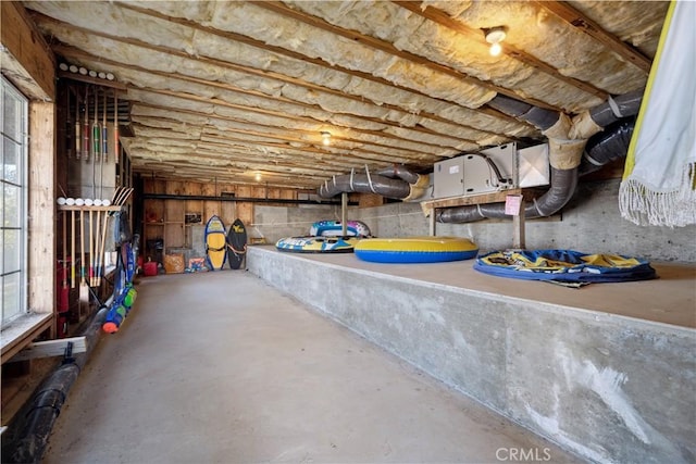 interior space featuring concrete flooring