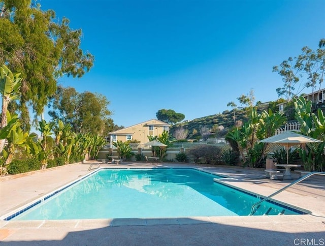 view of pool with a patio