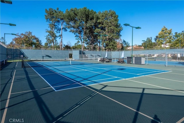 view of sport court