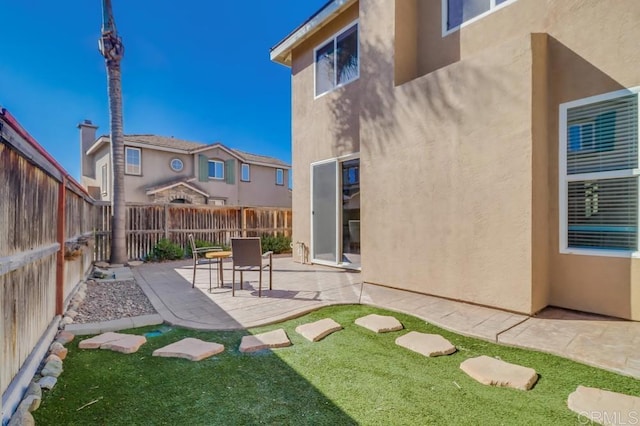 view of yard with a patio