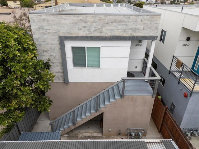 view of stairs