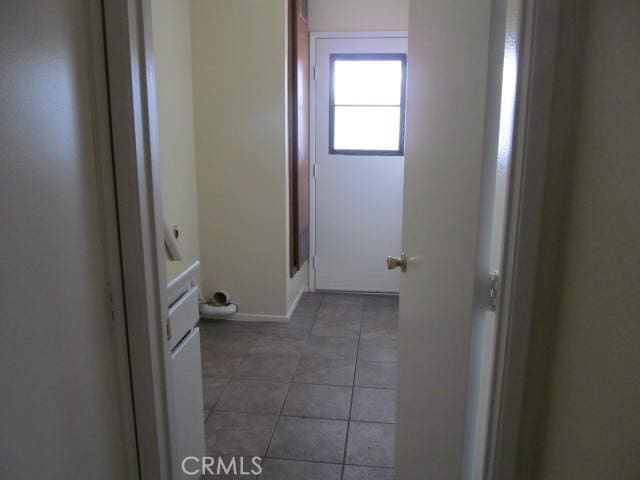 bathroom with tile patterned flooring