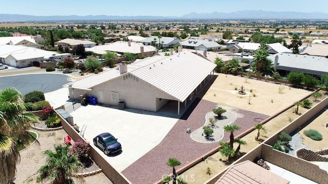 aerial view featuring a mountain view