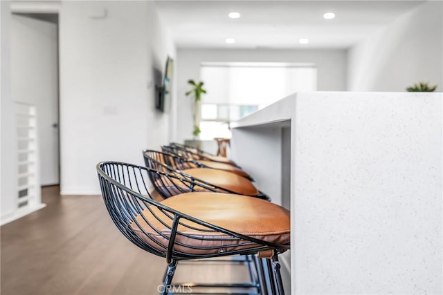 room details featuring hardwood / wood-style flooring