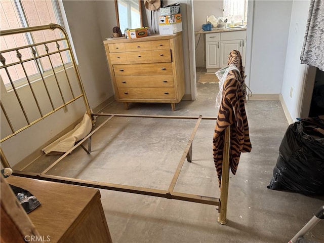 bedroom featuring sink