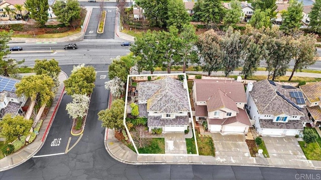 bird's eye view featuring a residential view