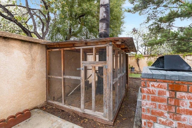 view of poultry coop