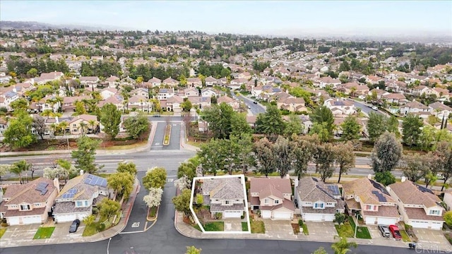 drone / aerial view with a residential view