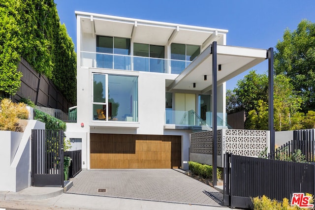 view of contemporary house