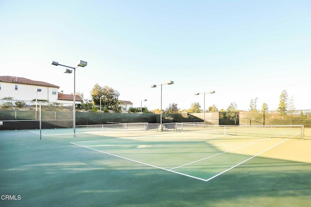 view of tennis court