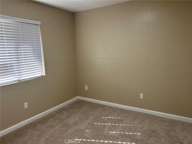 view of carpeted empty room