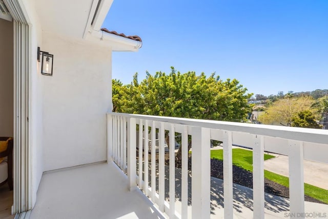 view of balcony