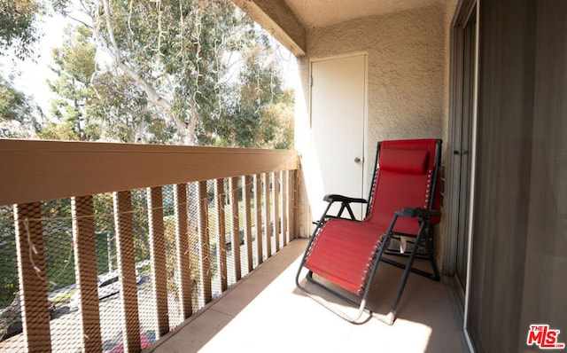 view of balcony