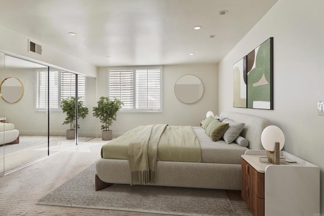 bedroom featuring carpet flooring