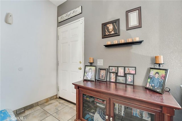 view of tiled entryway