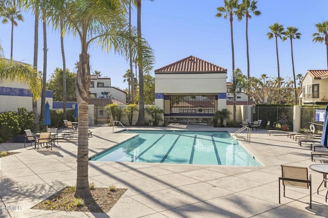 view of pool with a patio