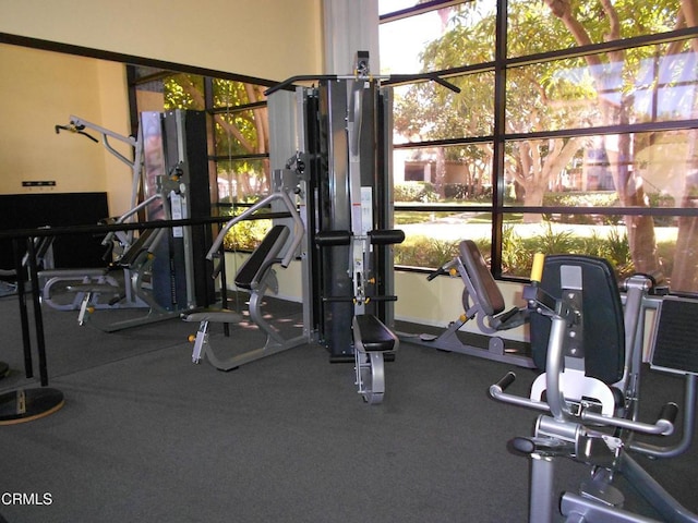 view of exercise room