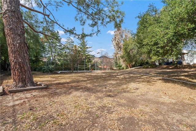 view of yard with volleyball court