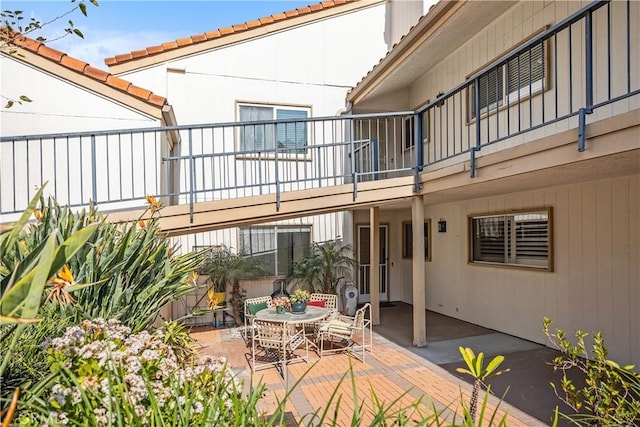 rear view of property with a patio area