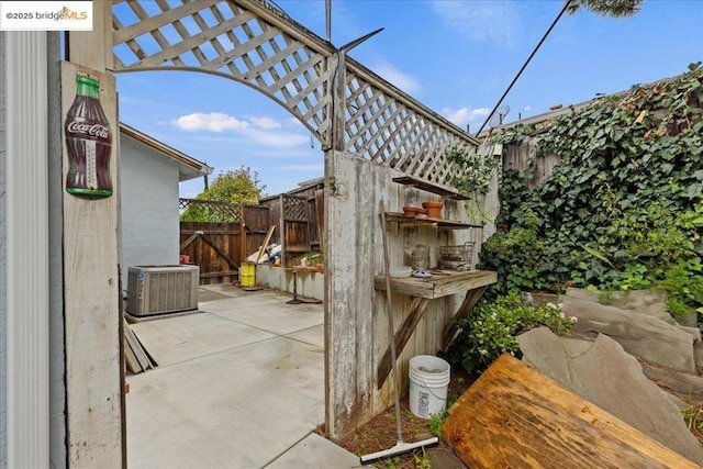 view of patio / terrace with cooling unit