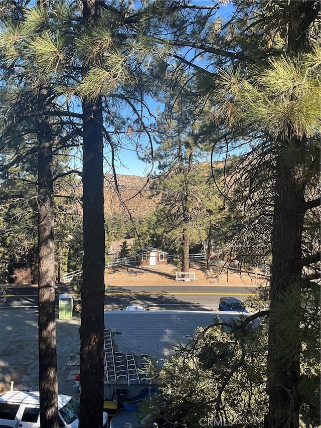 view of street featuring a mountain view