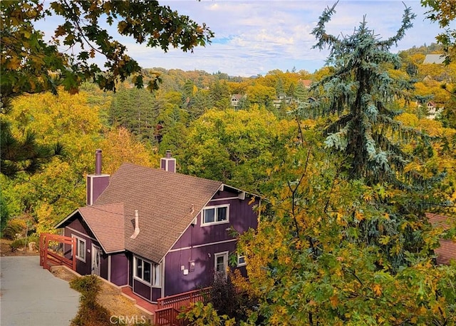 birds eye view of property