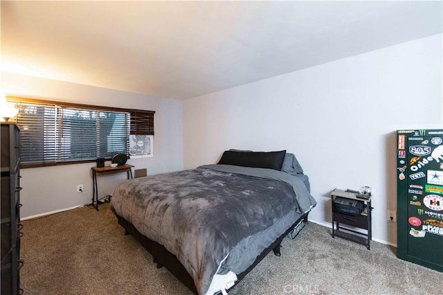 bedroom featuring carpet