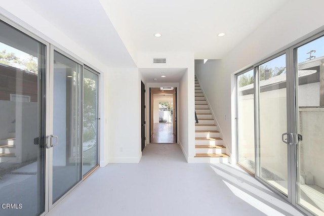 entrance foyer featuring a wealth of natural light