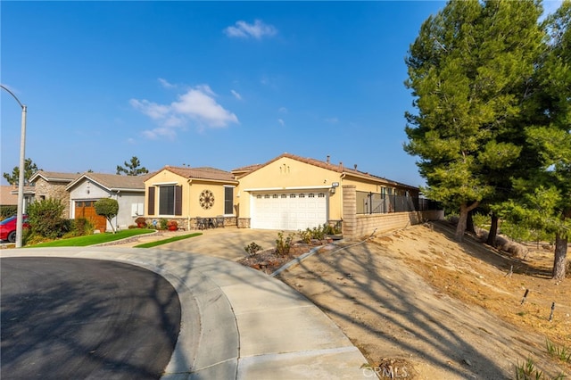 ranch-style house with a garage