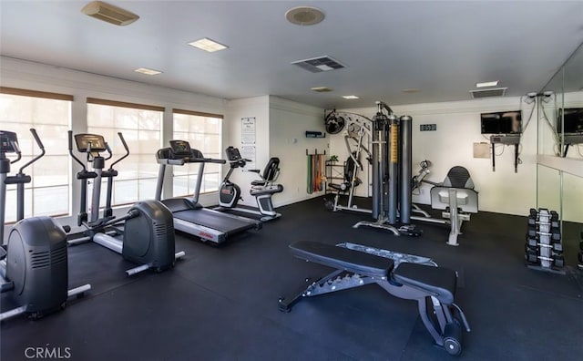 view of exercise room