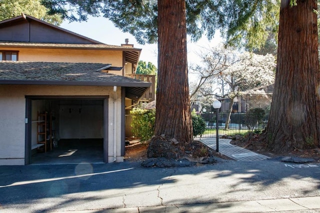 view of home's exterior featuring a garage