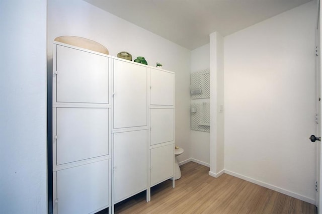 unfurnished bedroom featuring light hardwood / wood-style floors