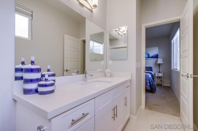 bathroom featuring vanity